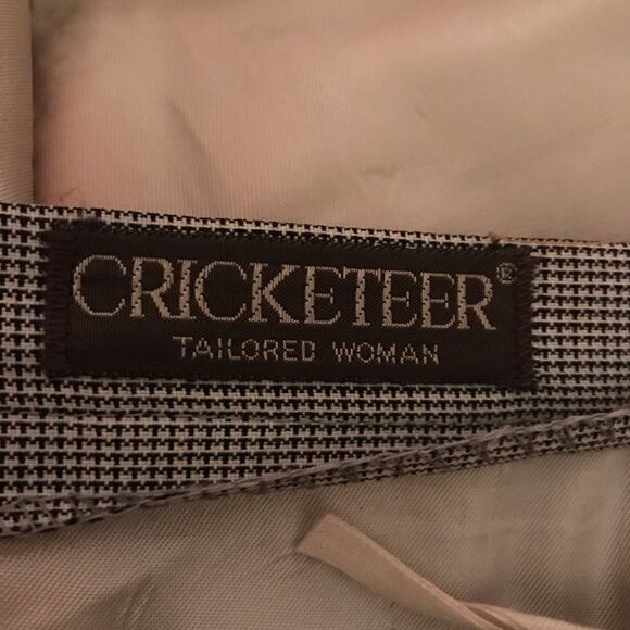 VINTAGE BLACK & WHITE HOUNDSTOOTH by CRICKETEER SIZE 10 MADE IN USA - Picture 8 of 8